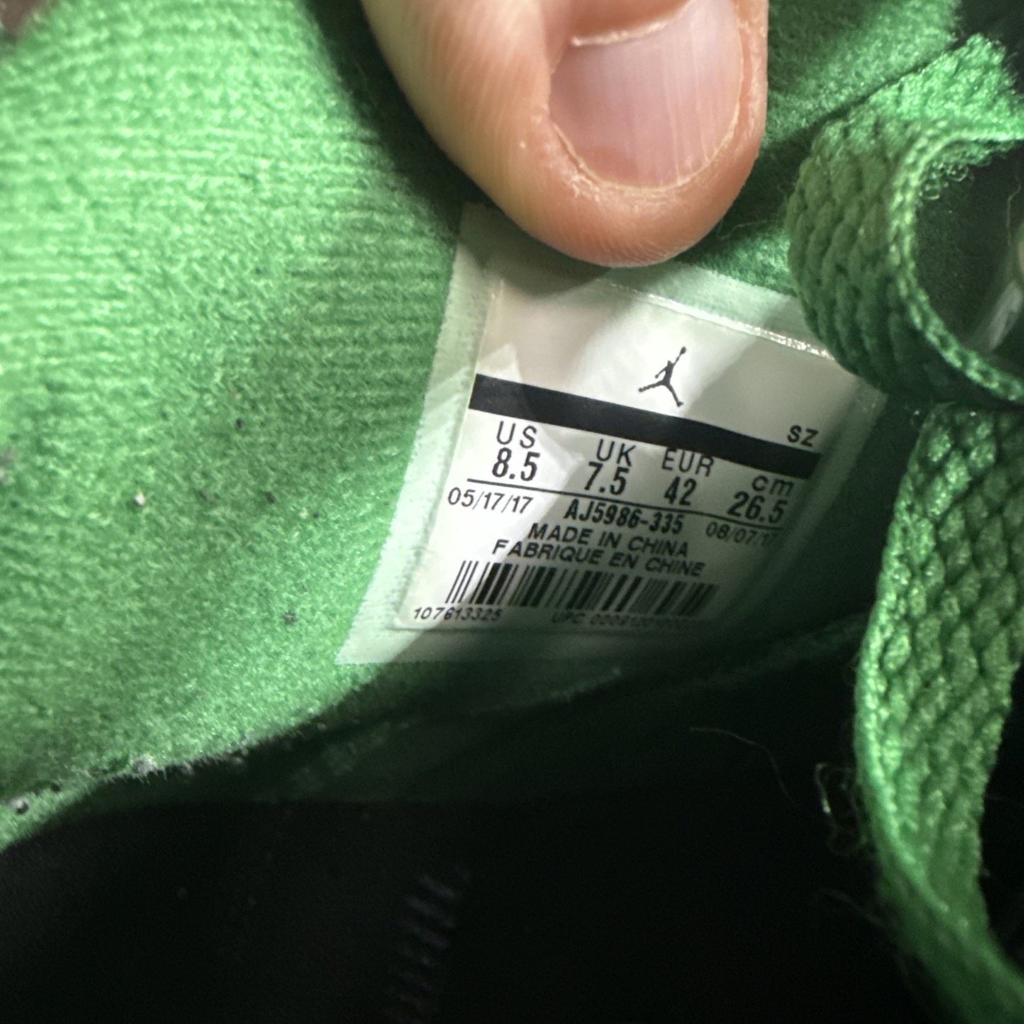 Size 8.5 - Air Jordan 6 Retro NRG Green Suede Gatorade