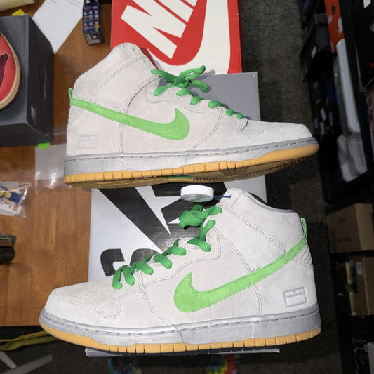 Nike SB Dunk High Silver Box New With Box- Size 12