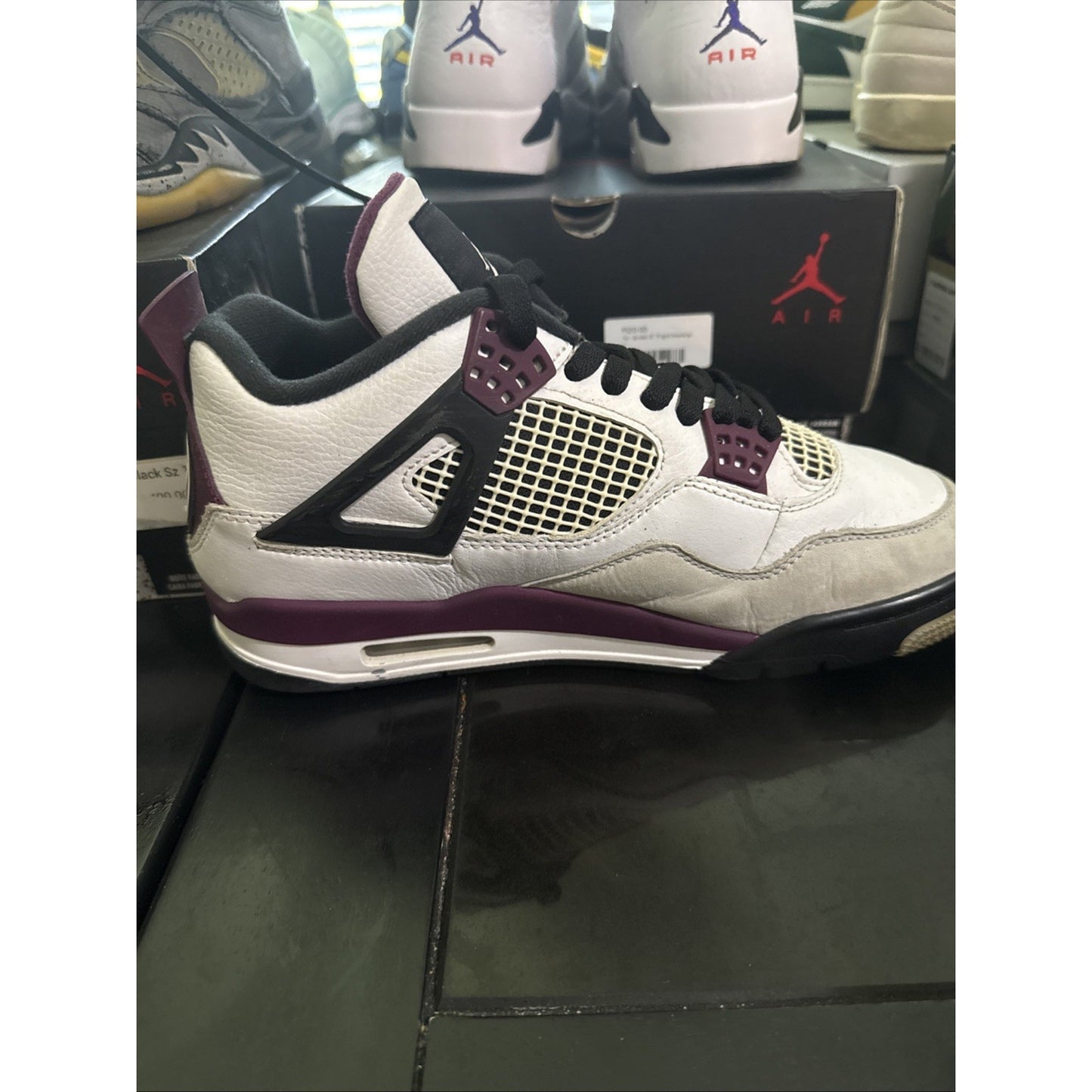 Size 9.5 - Jordan 4 Retro x Paris Saint-Germain Bordeaux 2020