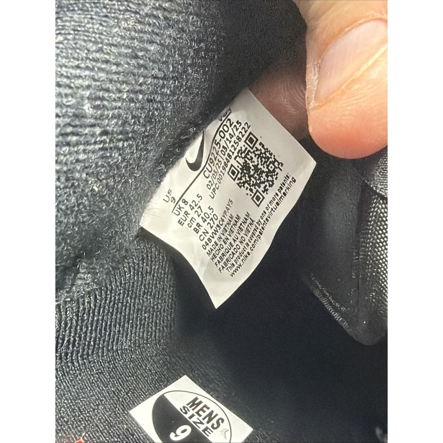 Size 9 - Nike Supreme x Air Force 1 Low Box Logo - Black White