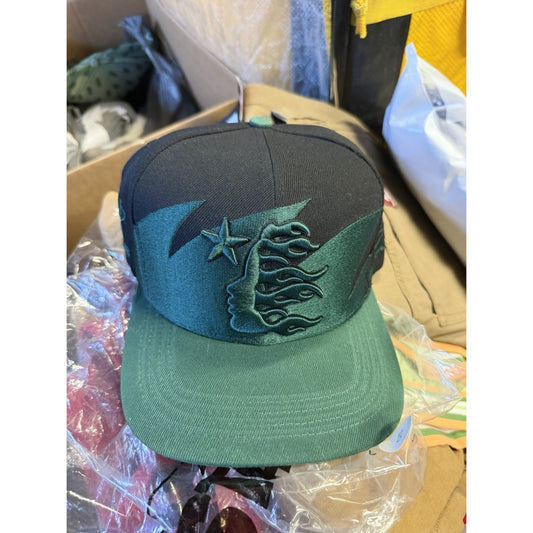 HELLSTAR Sharkteeth Green/ Black Snapback/Brand New/100%Authentic