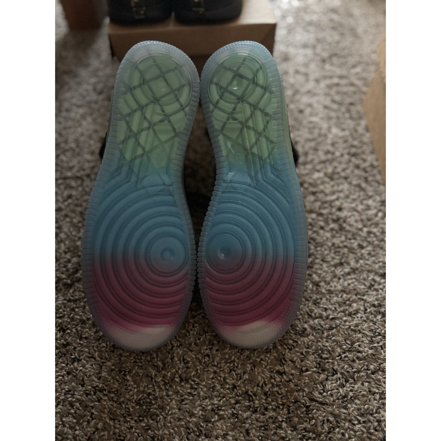 Size 10 Nike Id Air Force 1 NYC Lazer Rare BS273