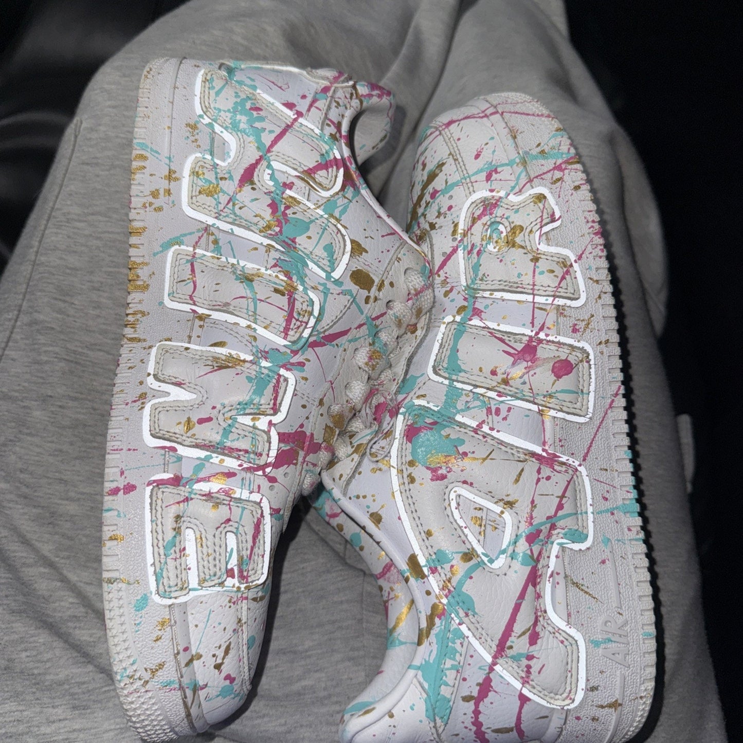 Sz 9.5 - Cactus Plant Flea Market x Nike Air Force 1 Prem 2024 Low White Custom