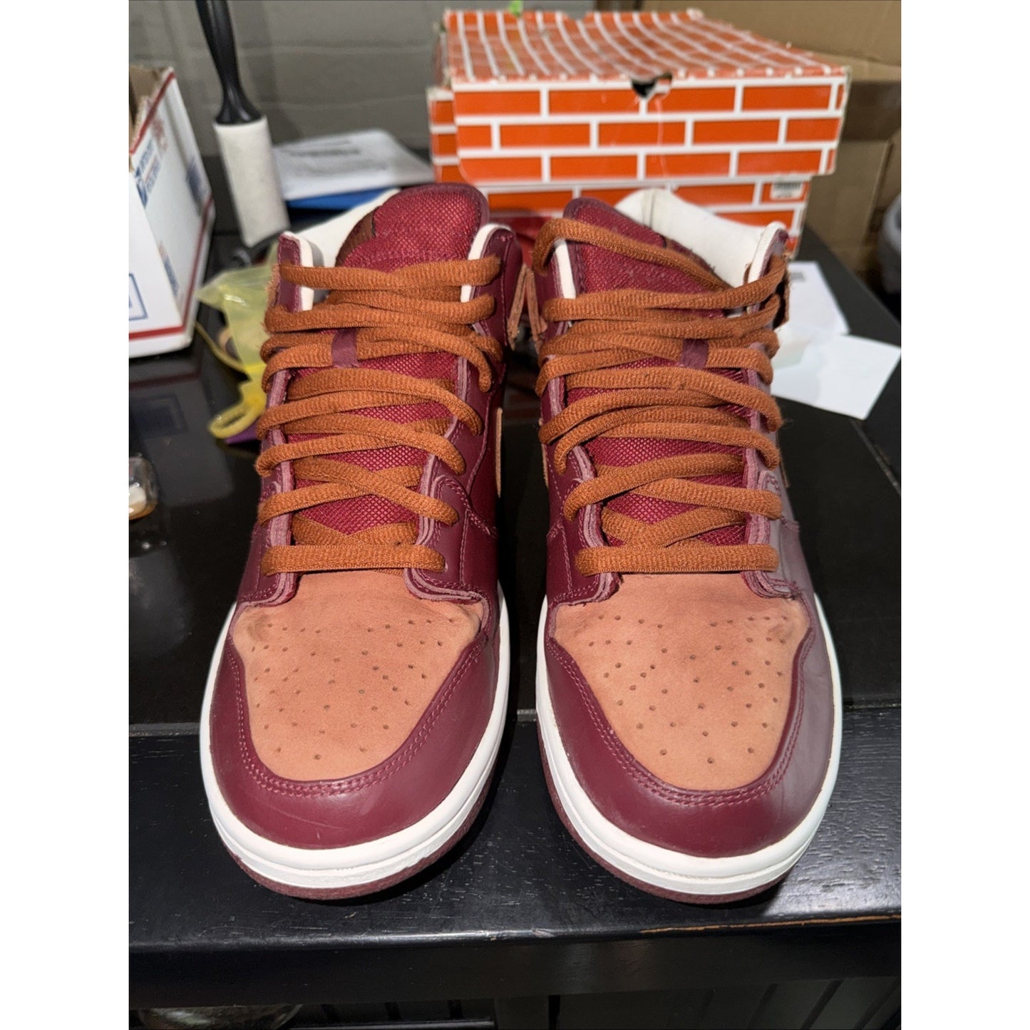 Rare Nike Dunk Mid Pro SB Team Red Pony 2007 Size 12 Used 314383-621
