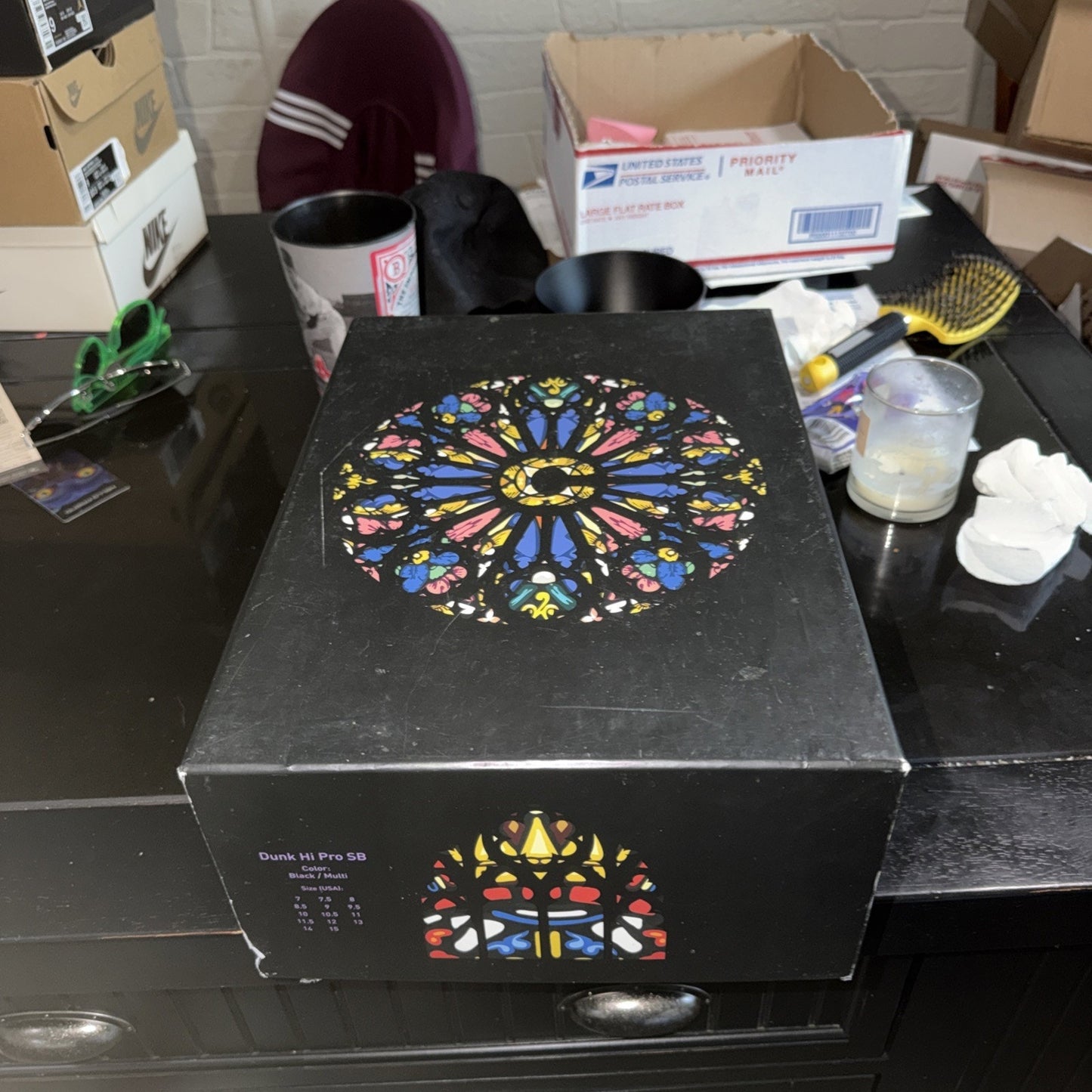 Size 9.5 - Concepts x Nike SB Dunk Special Box High Stained Glass