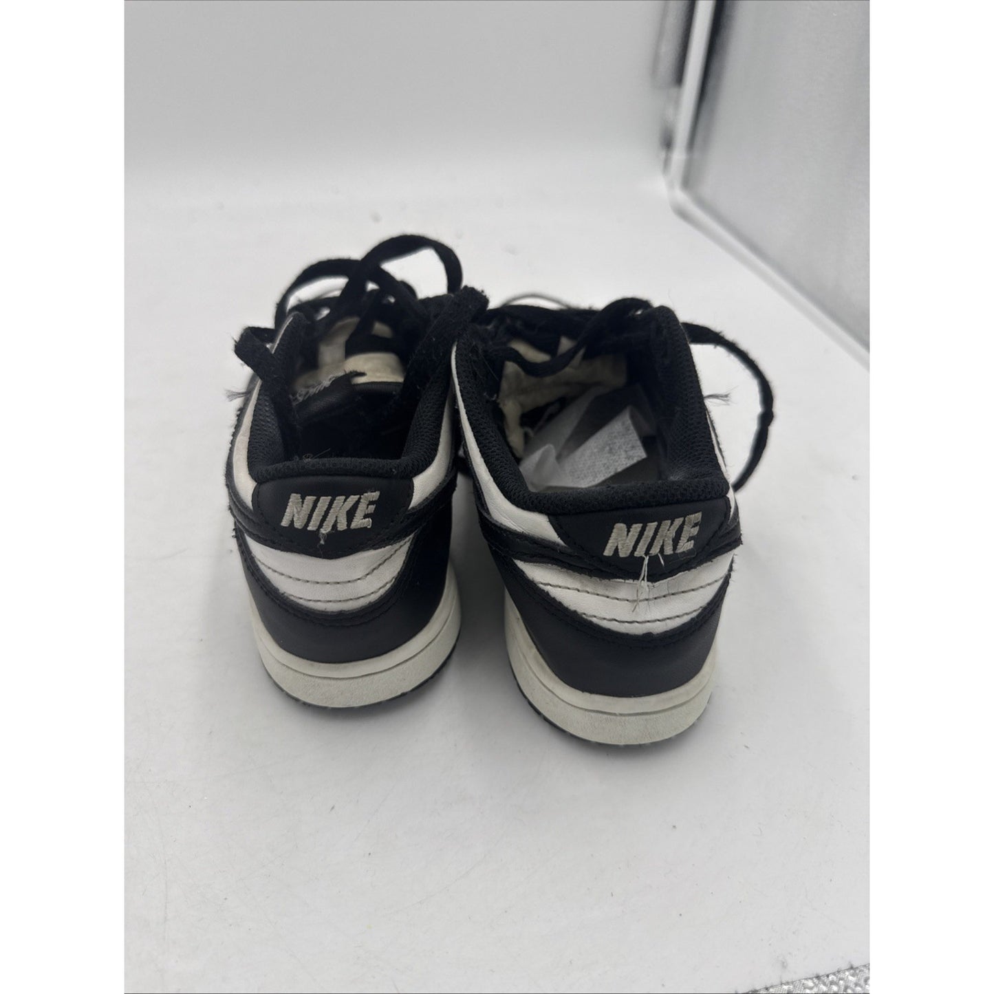 Size 2 (PS) - Nike Dunk Low Black White - CW1588-100