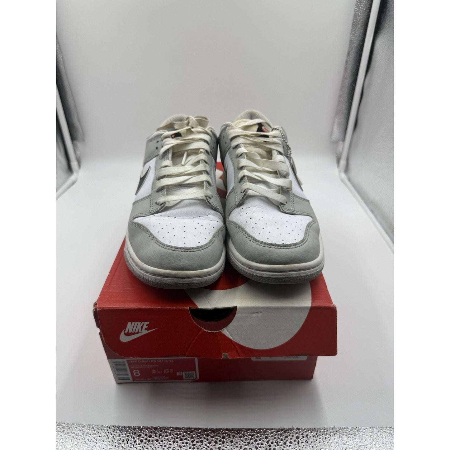 Size 8 - Nike Dunk Low SE Lottery Pack - Grey Fog