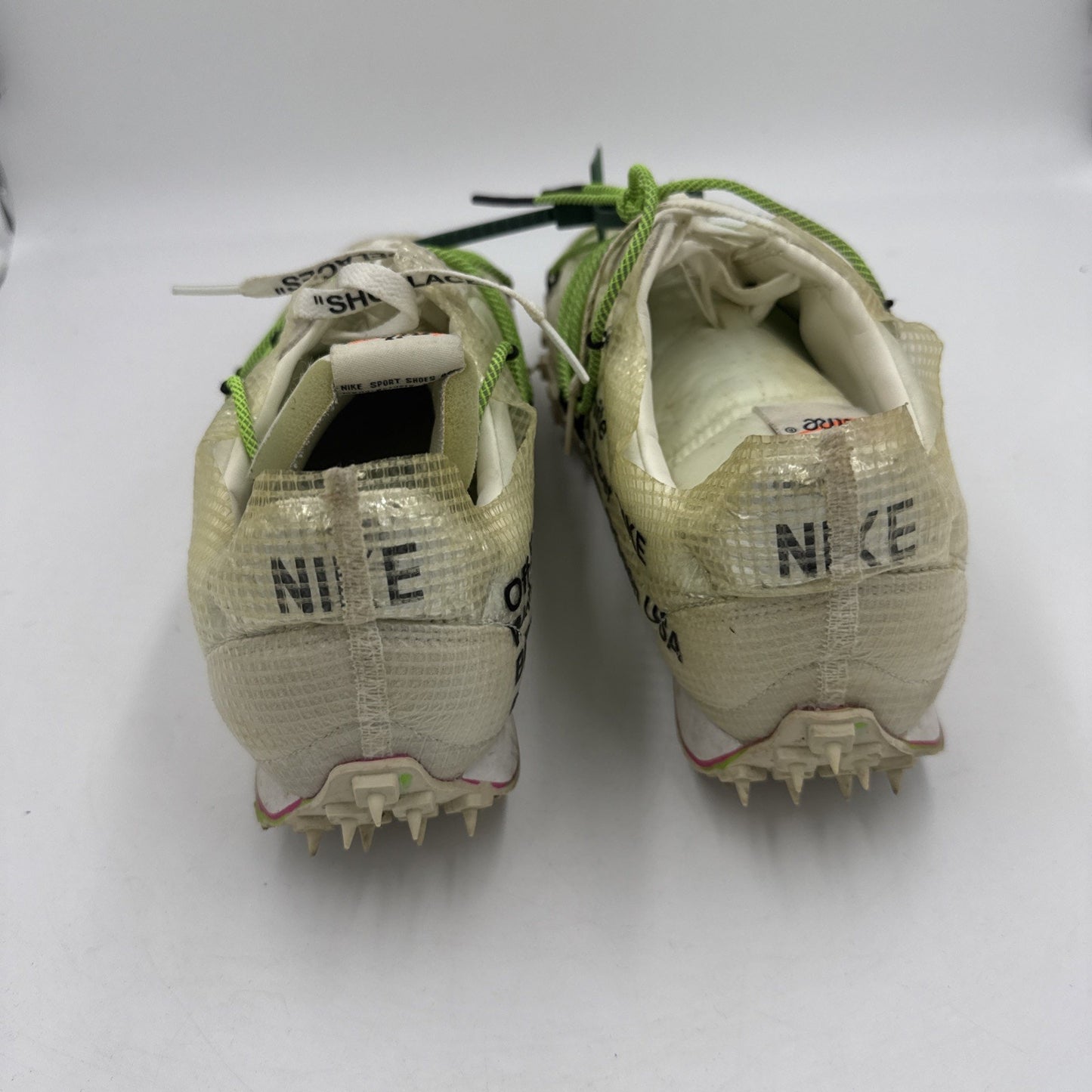 Size 14.5 - Nike Off-White x Waffle Racer Electric Green W