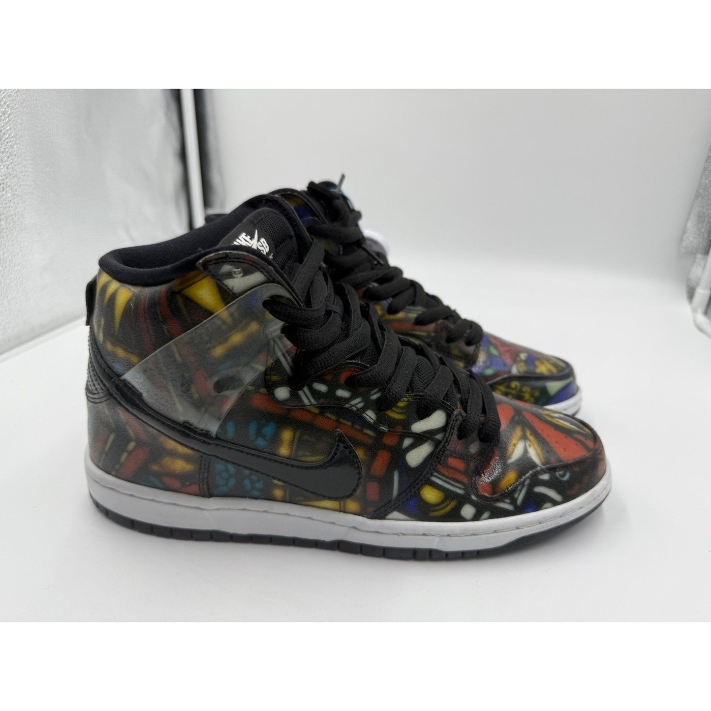 Size 9.5 - Nike Concepts x SB Dunk High Stained Glass