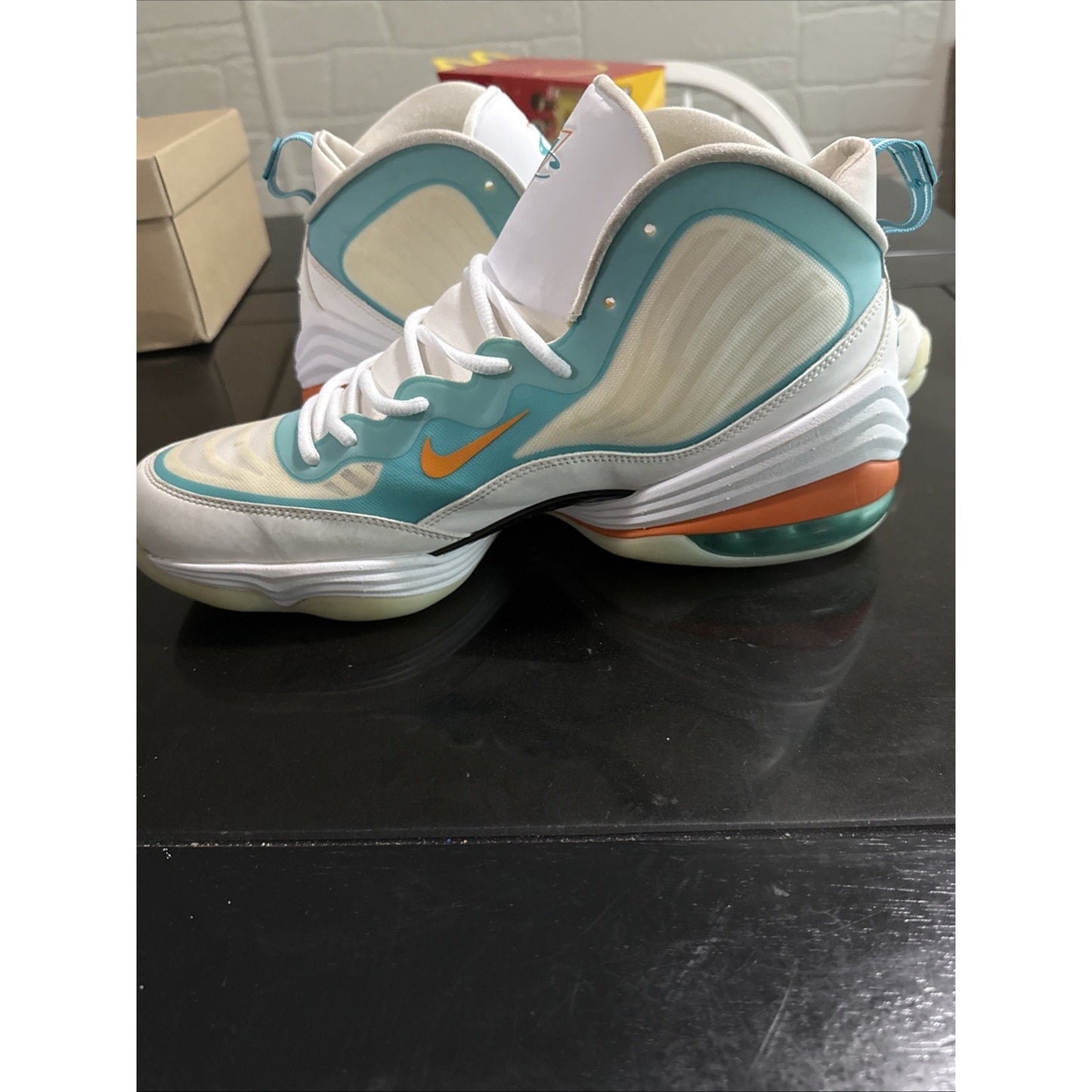 Size 13 - Nike Air Penny 5 Miami Dolphins