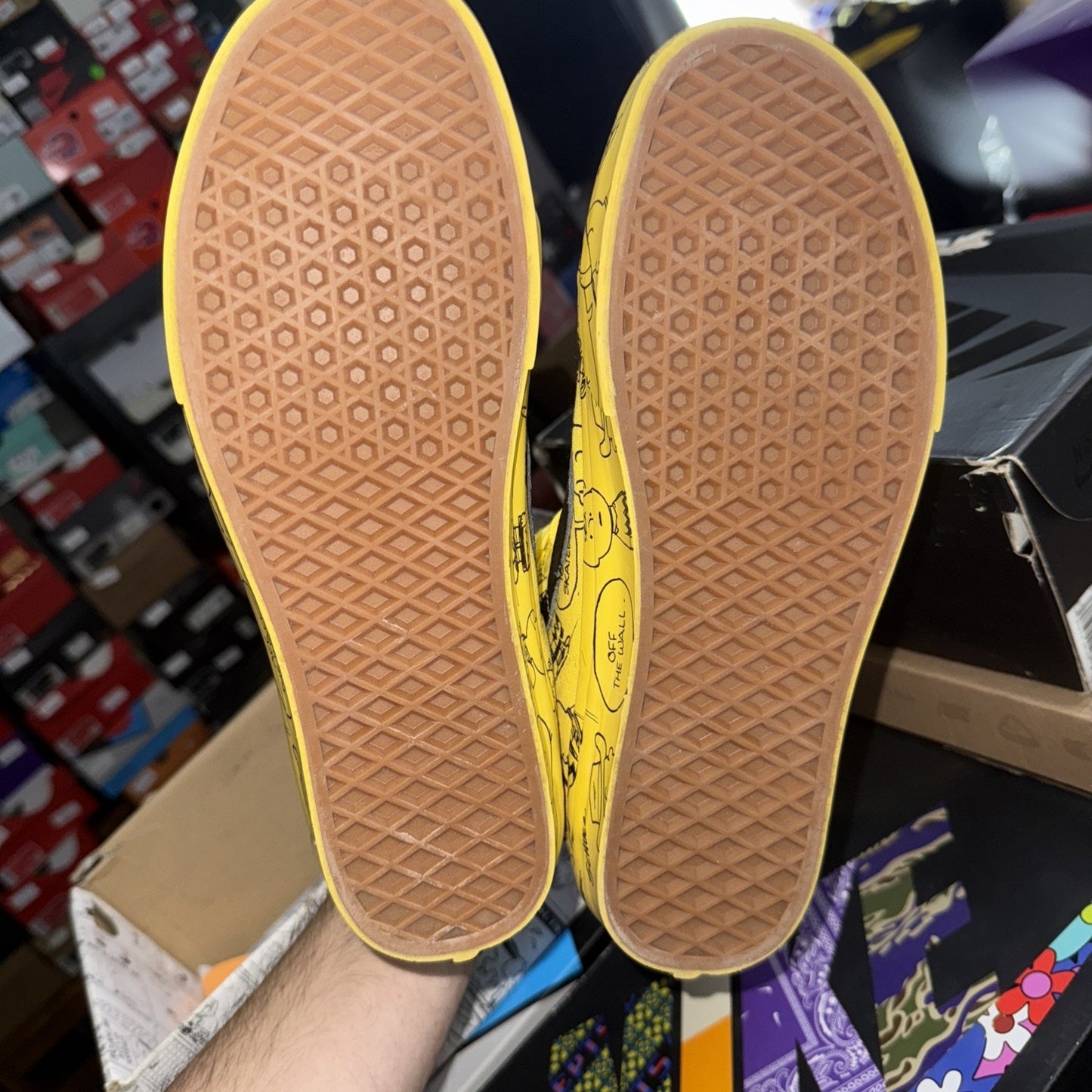 Size 10 - VANS Peanuts x Sk8- High Charlie Brown Maize