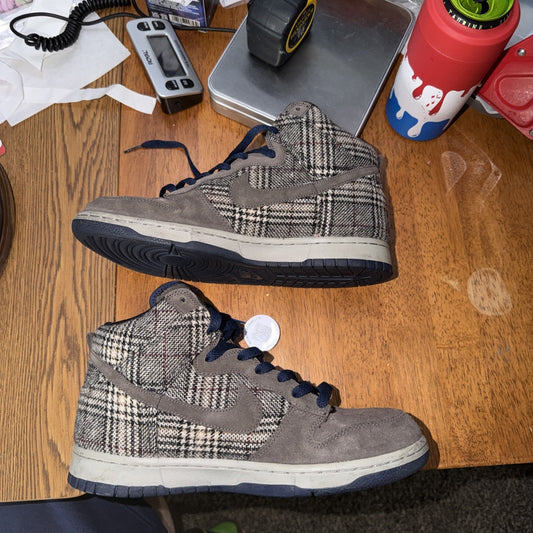 Size 9 Nike Dunk High Premium Tweed Pack Mens Rare