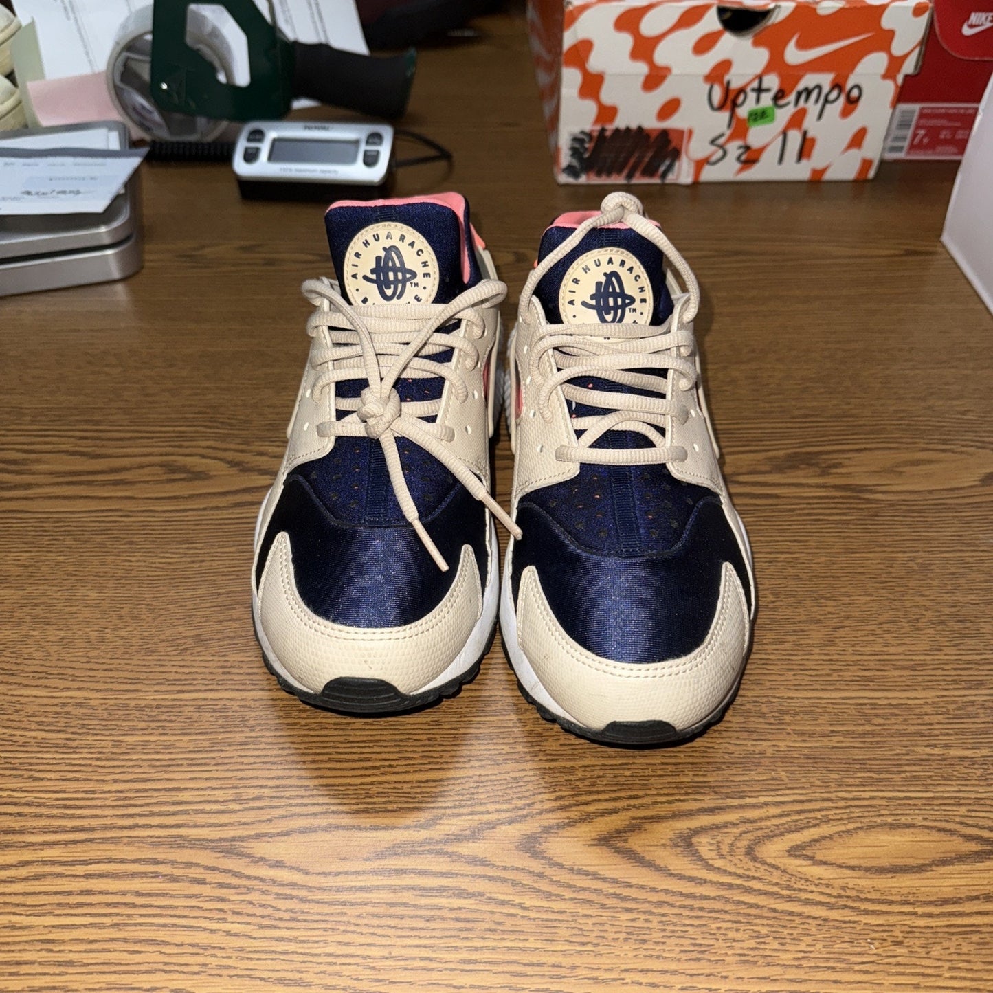 Size 8.5 - Nike Air Huarache Run Oatmeal W