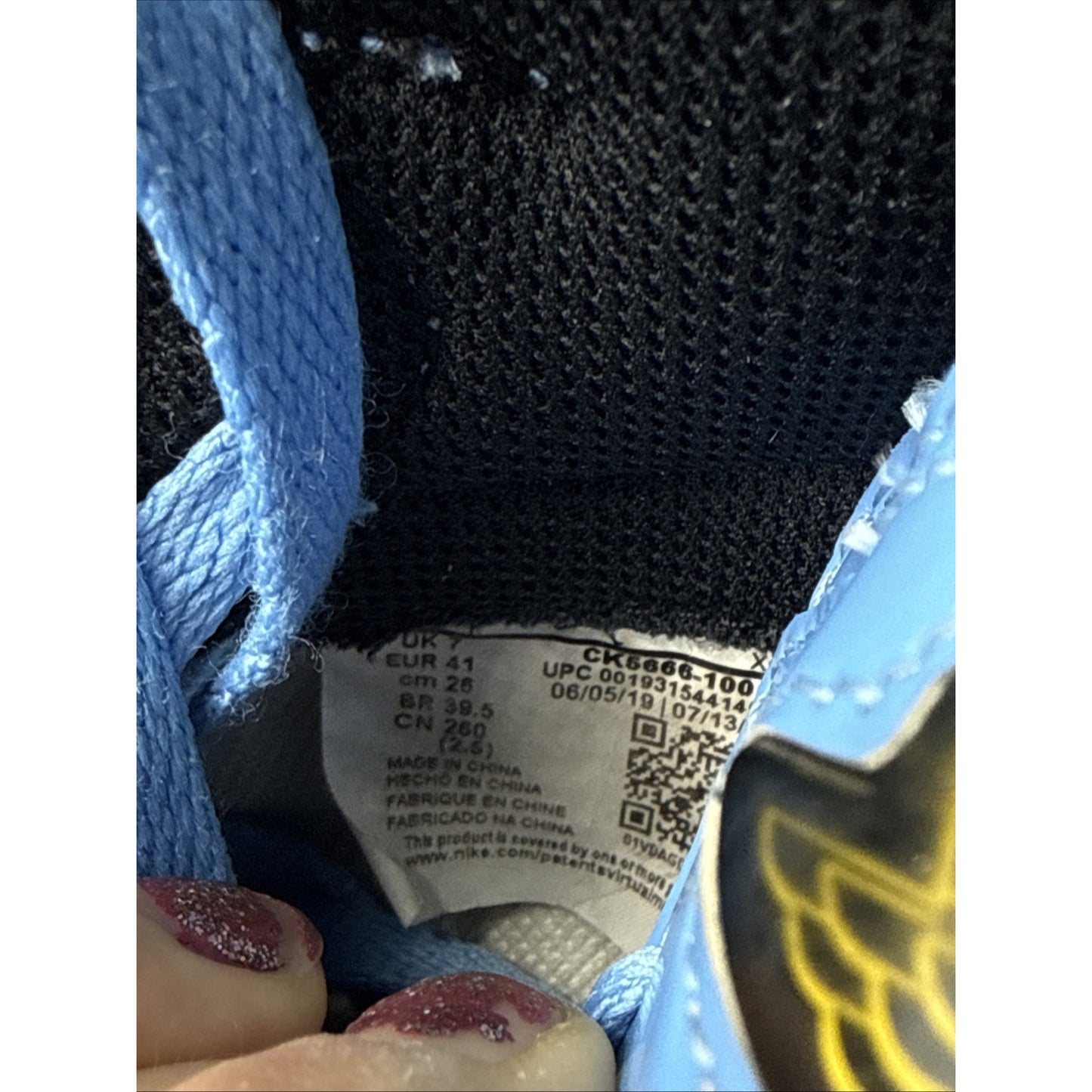 Size 8 CK5666-100 Nike Air Jordan Fearless Unc Chicago
