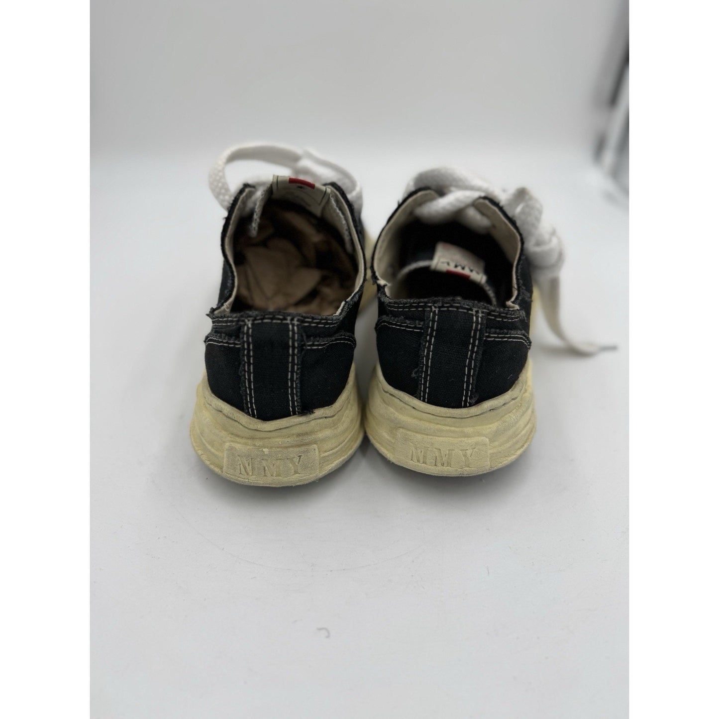 Maison Mihara Yasuhiro Hank OG Sole Canvas Sneakers Black/White, Size 42mm