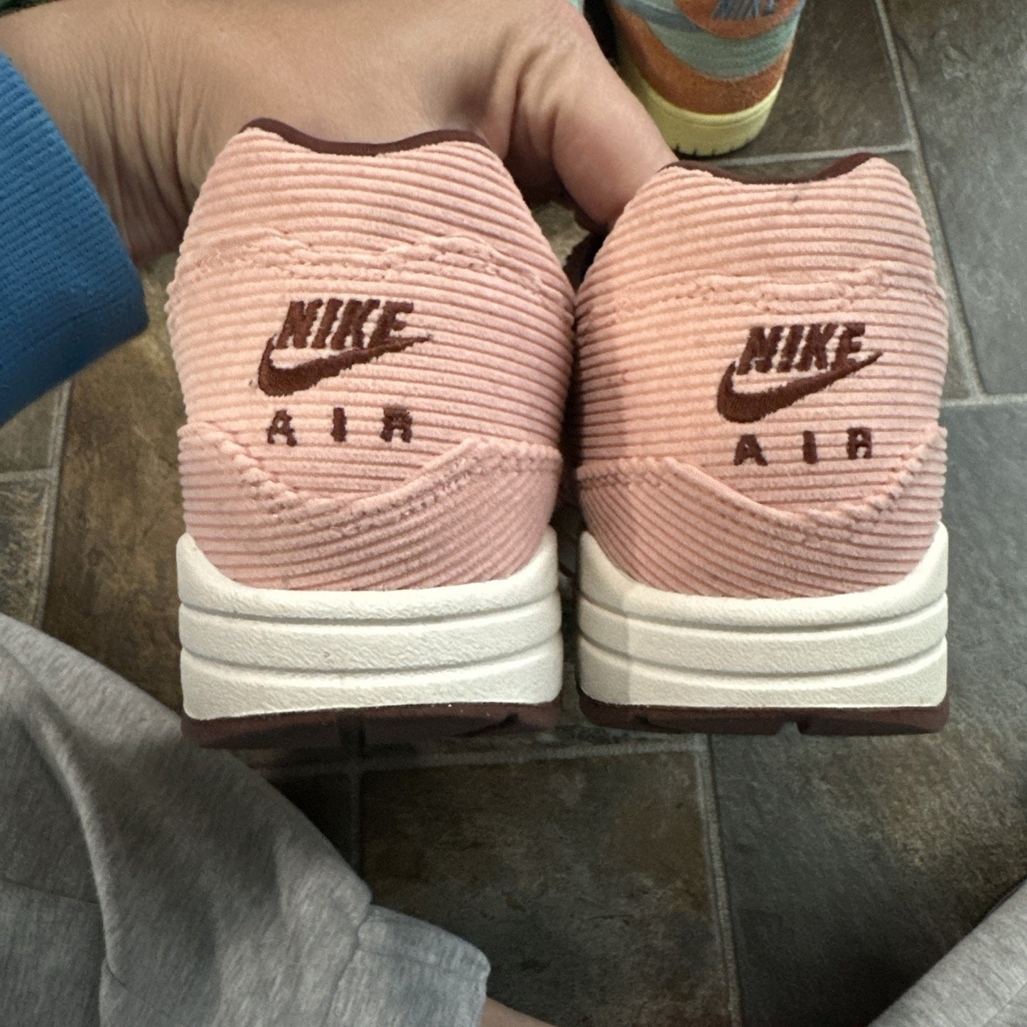 Nike Air Max 1 Premium Corduroy Coral Stardust -no Box- Mens 10.5