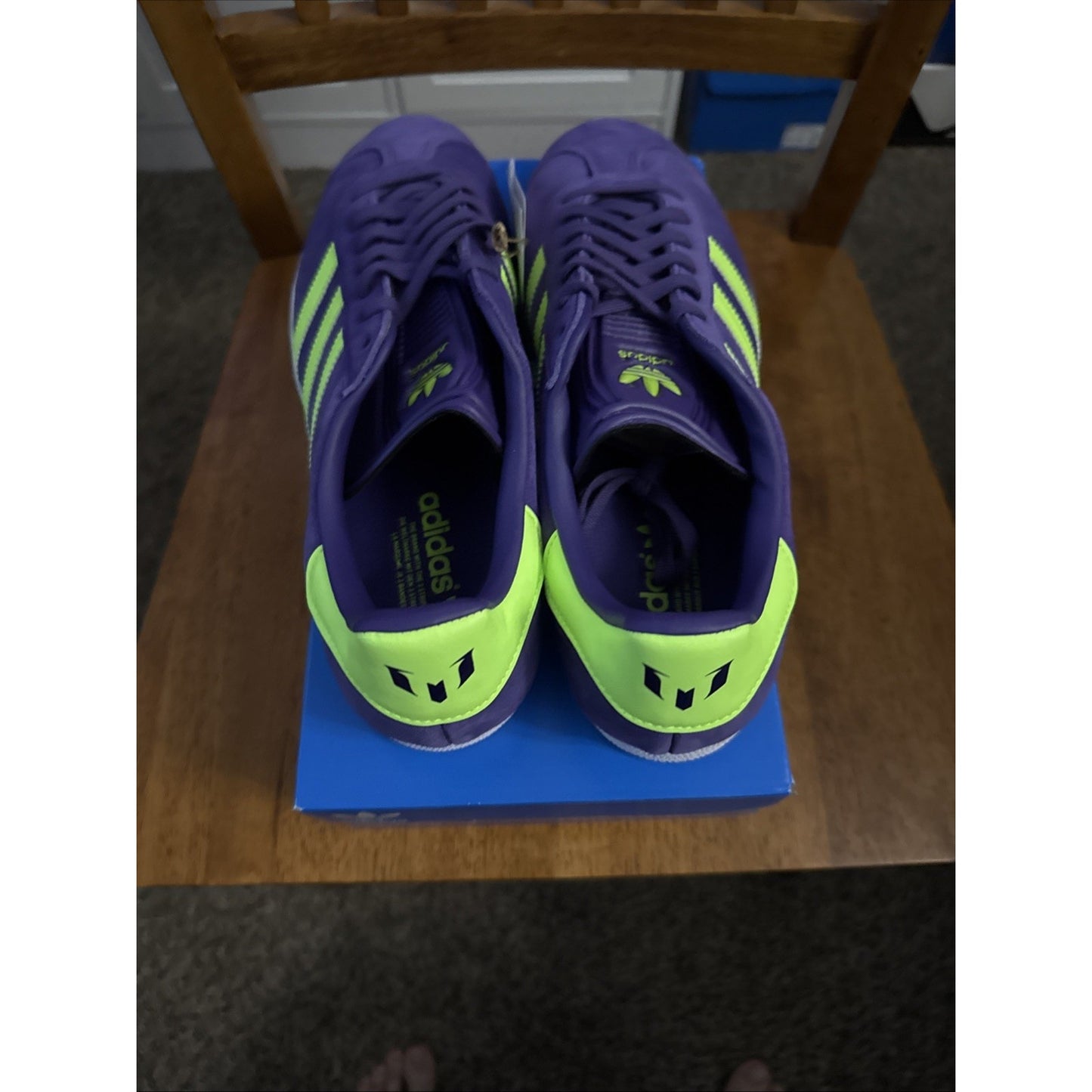 Sz 11- Adidas Men’s Gazelle Messi Soccer Indoor Shoes BS104
