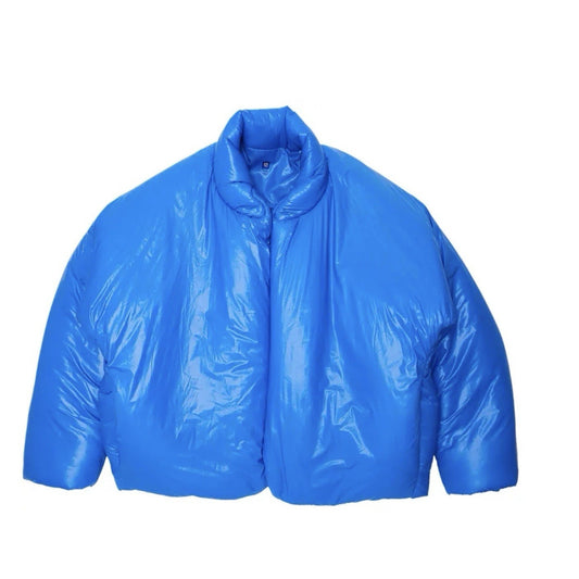 NEW YEEZY X GAP ROUND Jacket Blue Puffer Kanye West MEDIUM Brand New