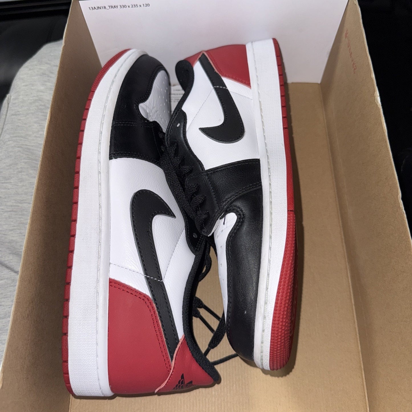 Size 10.5 - Air Jordan 1 Retro OG Low Black Toe