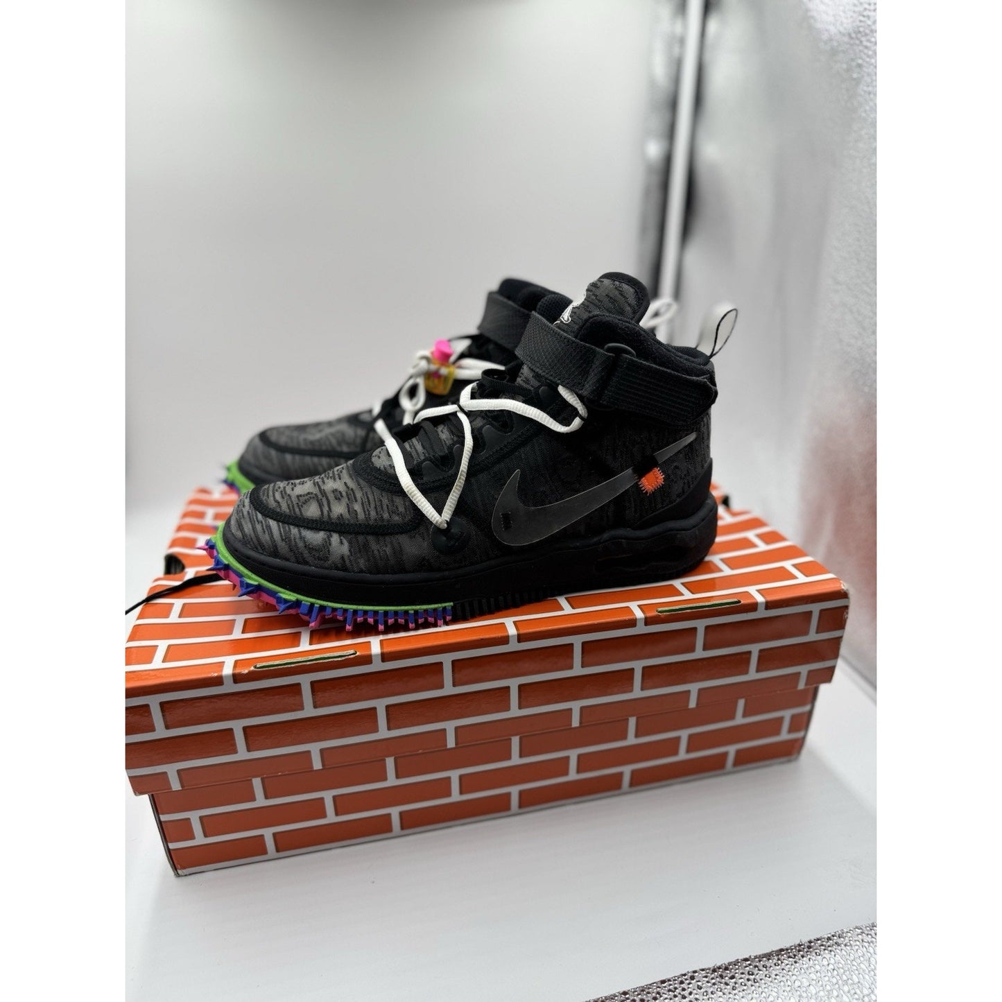 Size 10 - Nike Air Force 1 x Off-White Black 2022 BS614