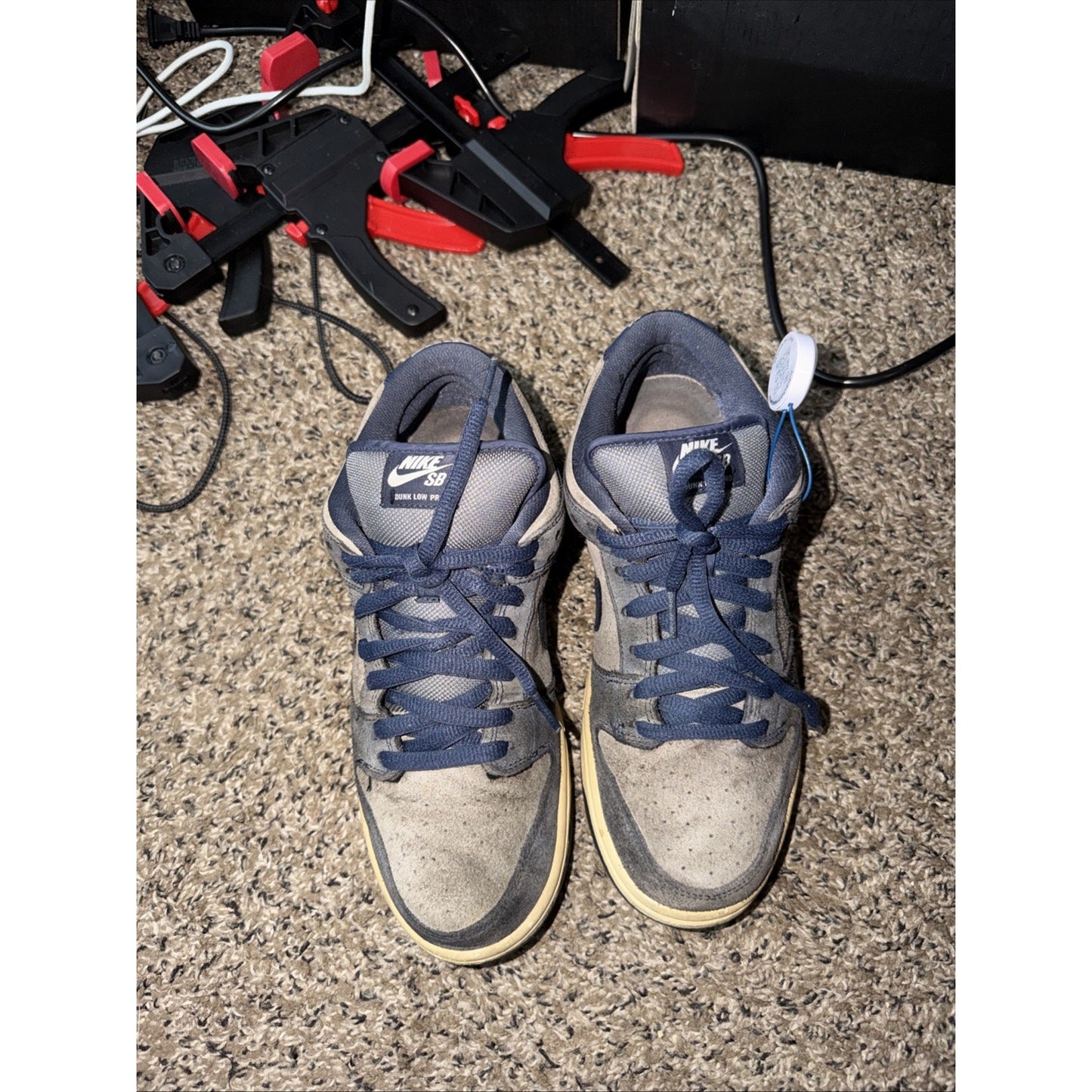 Nike Dunk Low Pro SB Thunder Blue Cool Grey Sneakers Size 9 304292-409 No Box