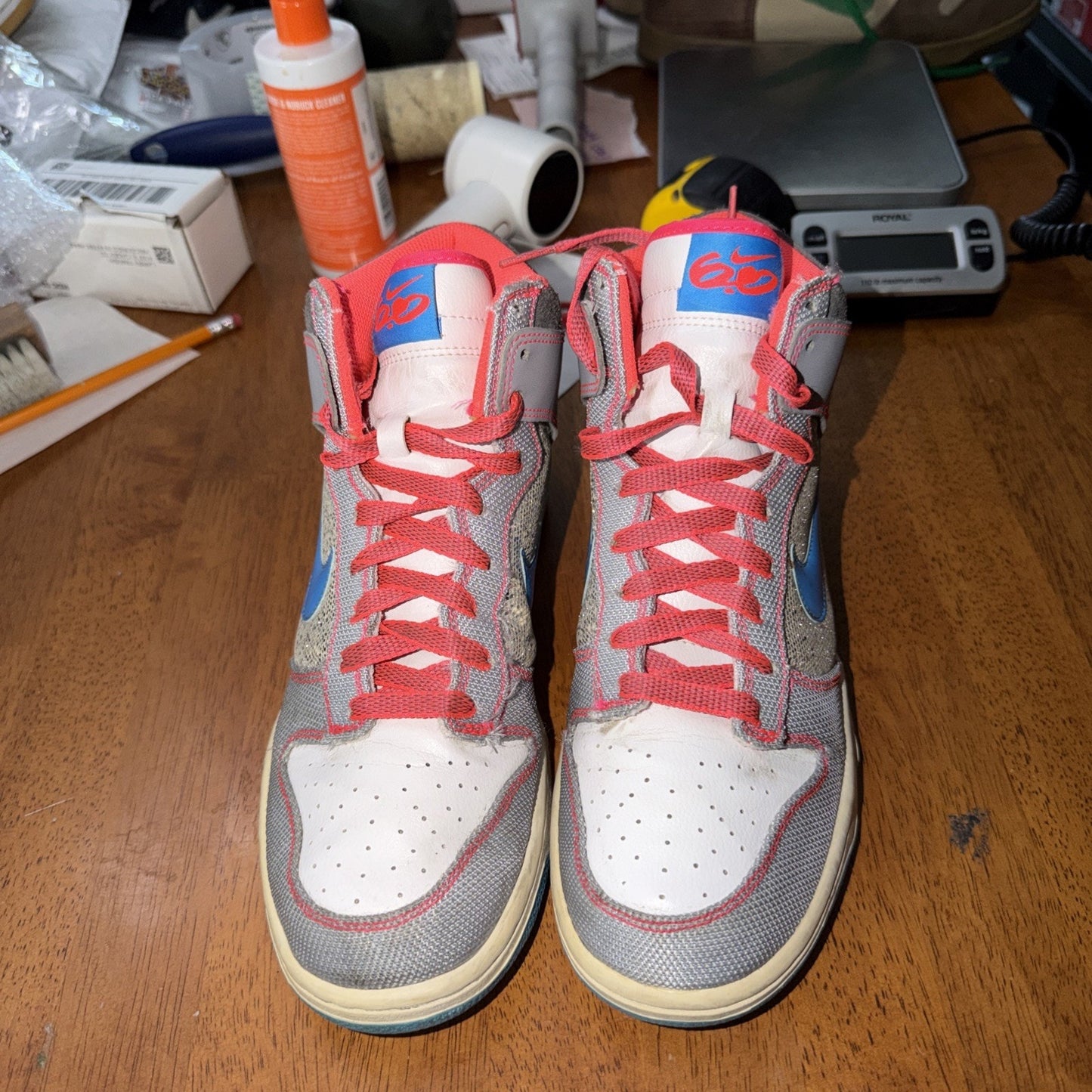 Size 9 - Nike Dunk 6.0 Premium High Grey Sequin W Rare