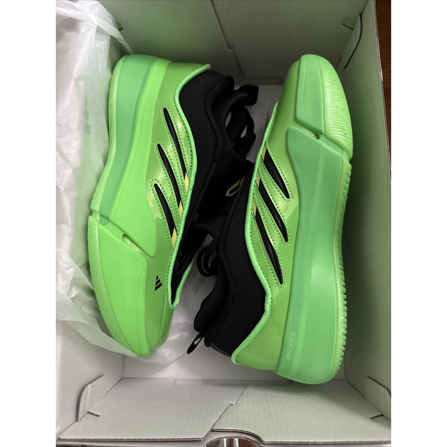 adidas Dame 6.5 Screaming Green/Core Black Men's Sneakers Synthetic JR2508