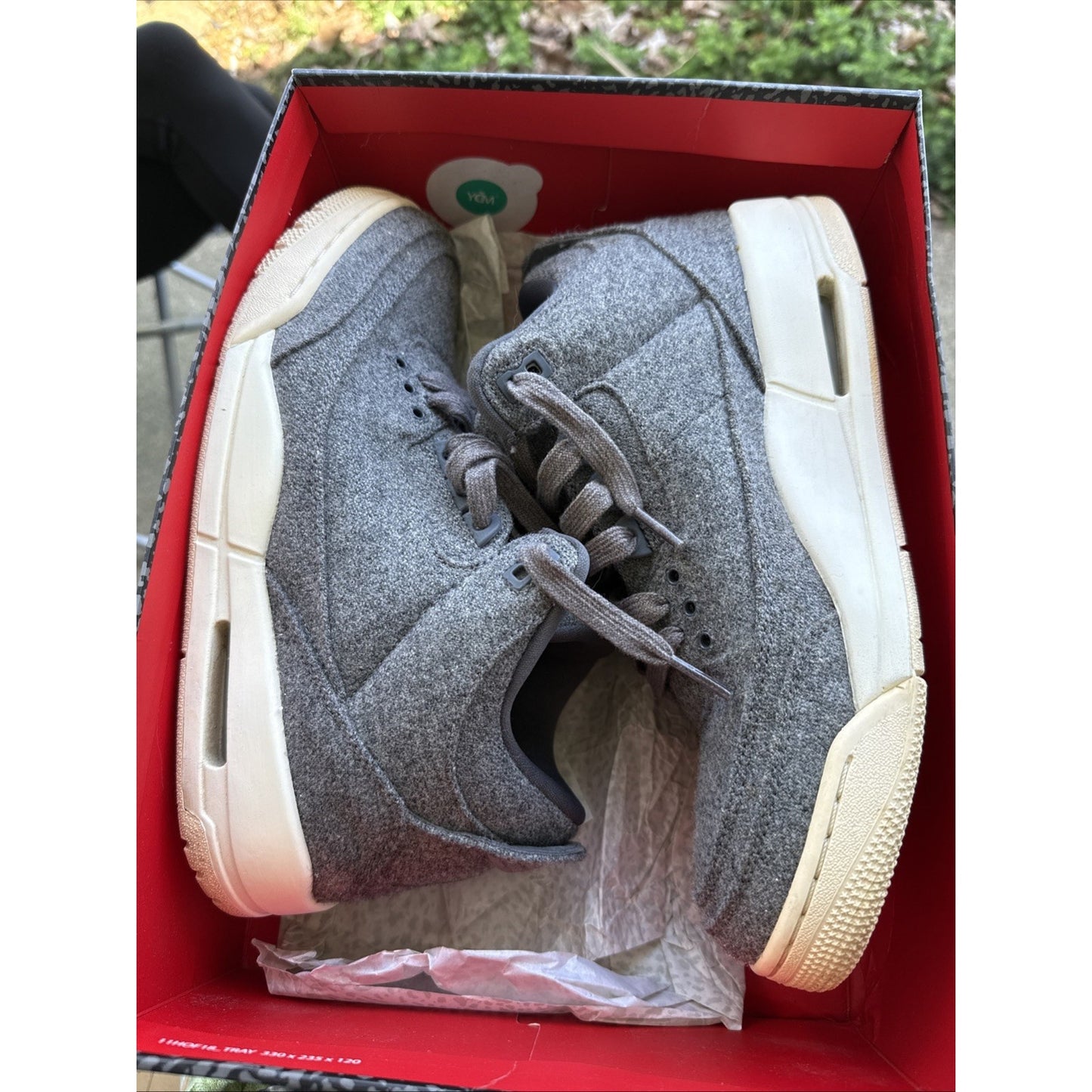 Size 9.5 mens Jordan 3 Retro WOOL