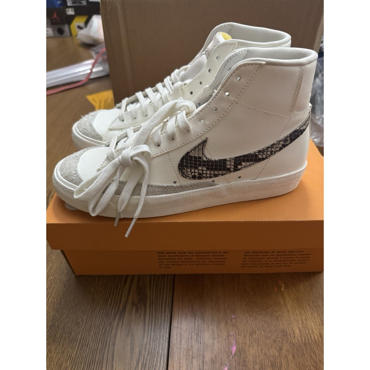 Nike Snakeskin Blazer Mid 1977, Womens Size 10 Vintage High Tops BS312