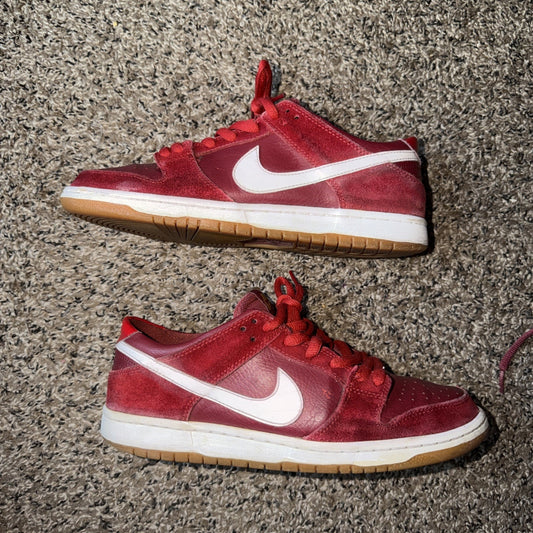 Size 9.5 - Nike Zoom Dunk Pro SB Low Track Red
