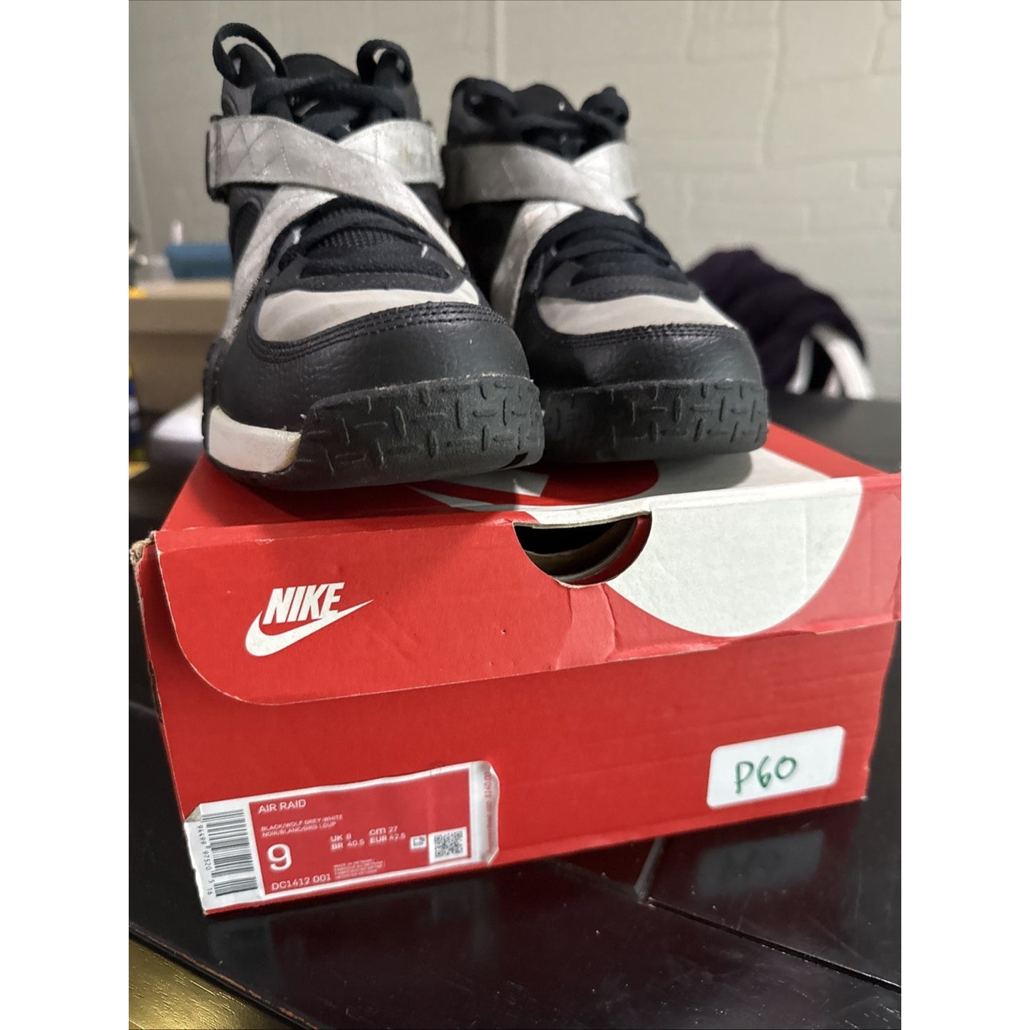 Size 9 - Nike Air Raid OG Black Grey