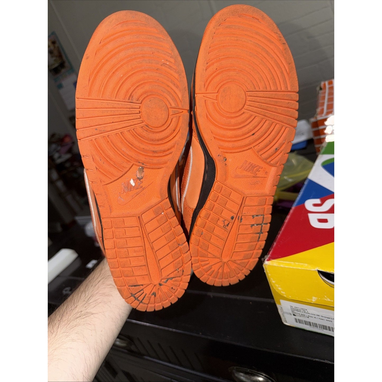 Nike SB Dunk Low 'Concepts Orange Lobster' Sneakers Size 8 FD8776-800