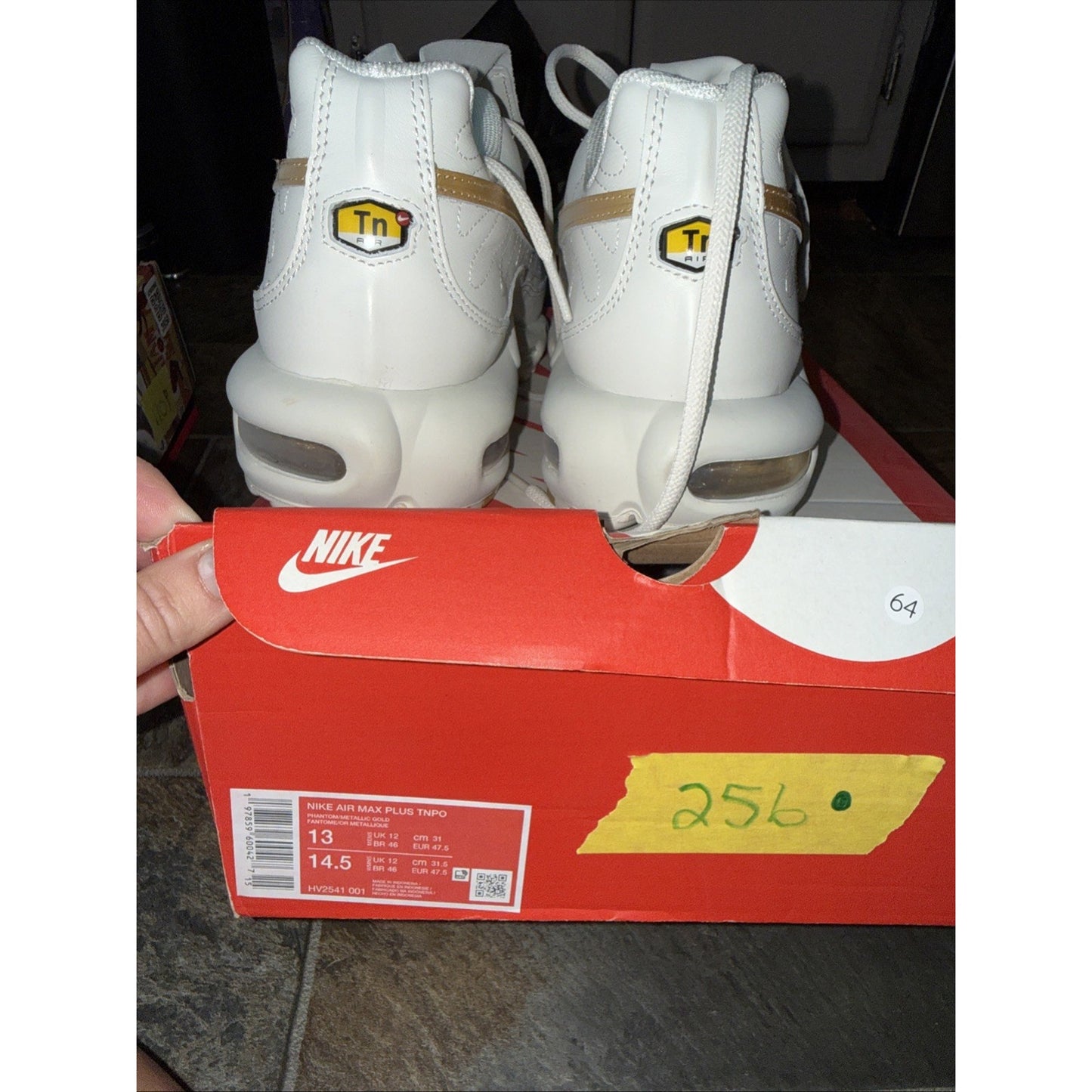 Size 13 - Nike Air Max Plus Tiempo Phantom Metallic Gold