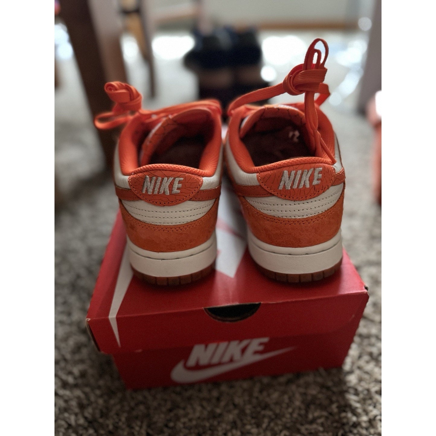 Size 8 - Nike Dunk Low Cracked Orange W BS349