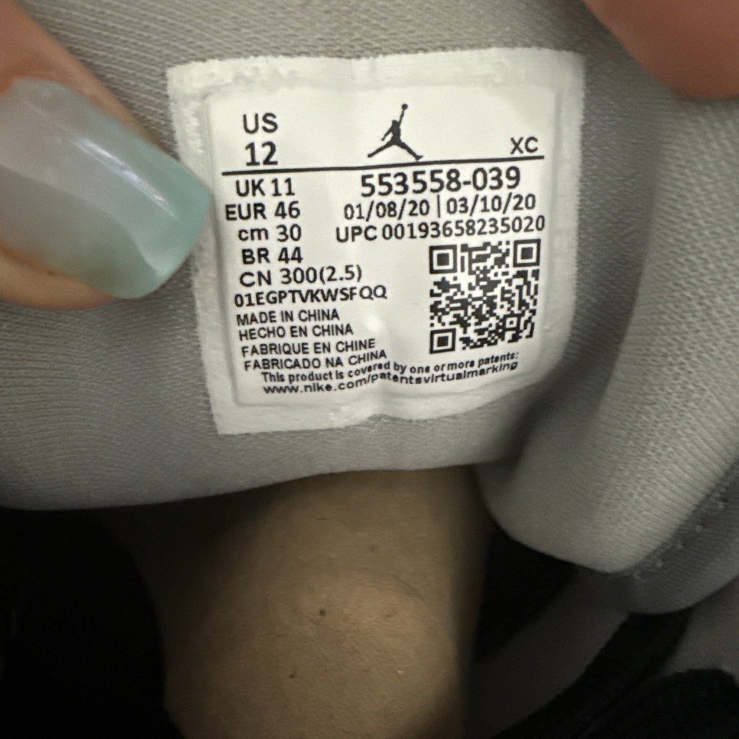 Size 12 - Air Jordan 1 Low Shadow