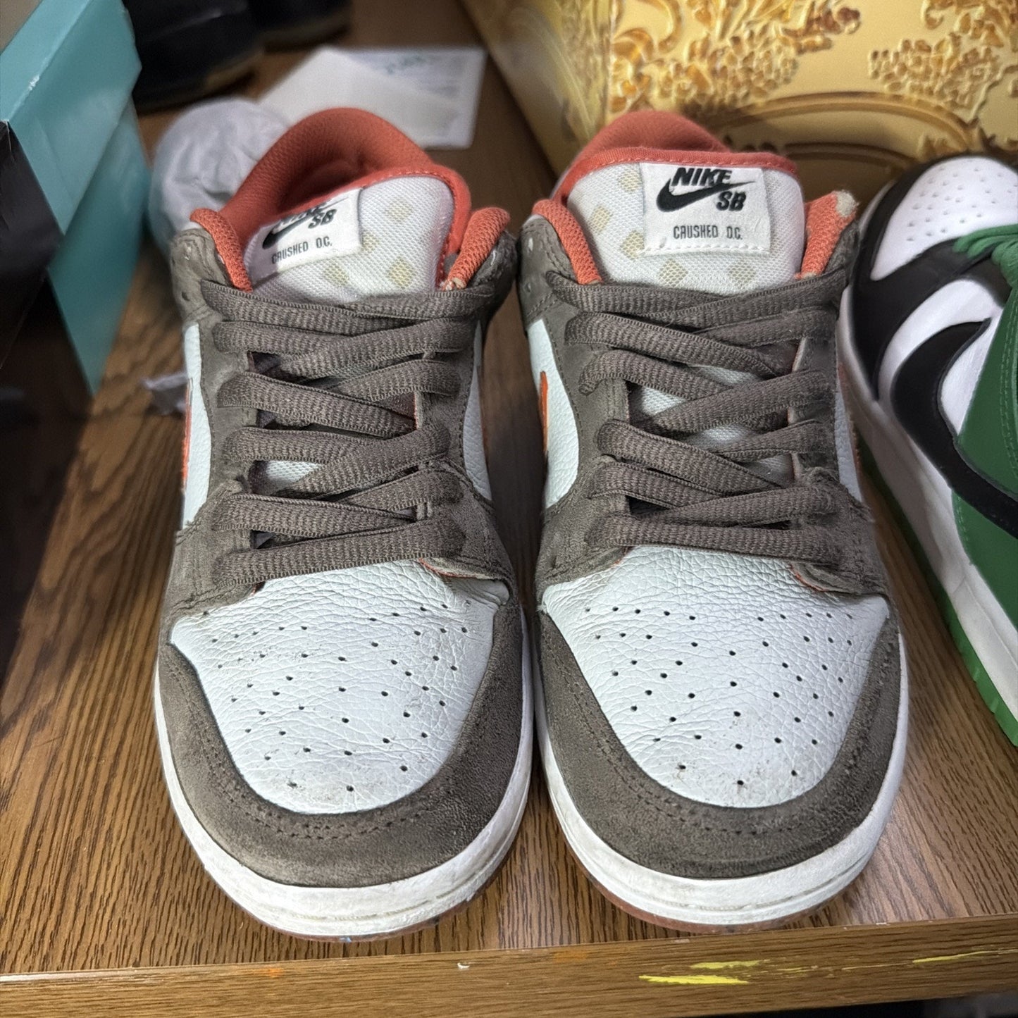 Size 7 - Crushed D.C. x Nike Dunk SB Low Golden Hour