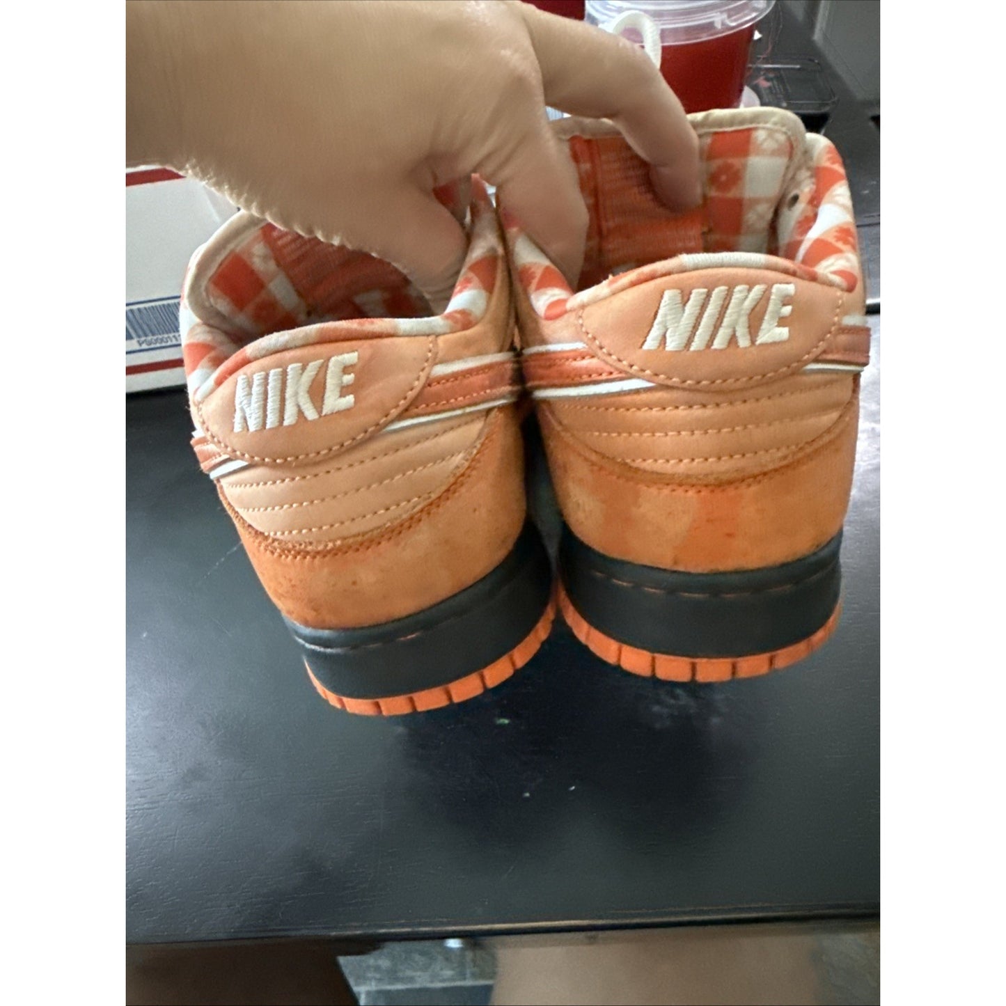 men’s nike sb dunk low concepts orange lobster FD8776-800 size 12