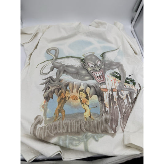 Travis Scott Utopia Album Tour Skitzo Circus Maximus 2023 Tee White Size Large