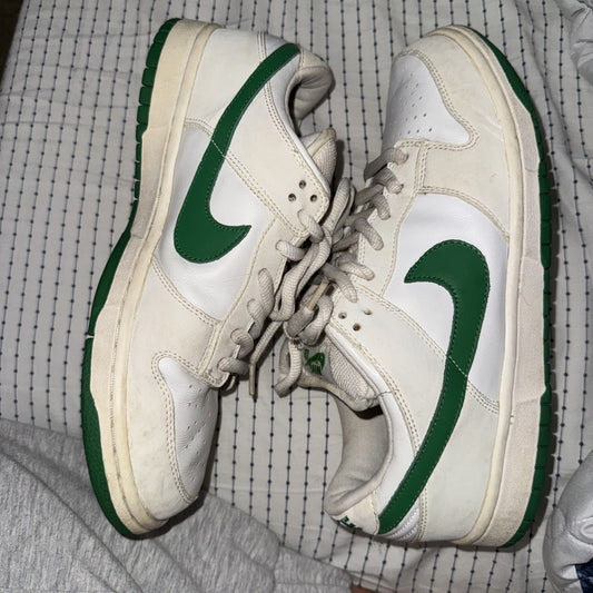 Size 9.5 - Nike Dunk Pro SB Low White Classic Green LEP 2004