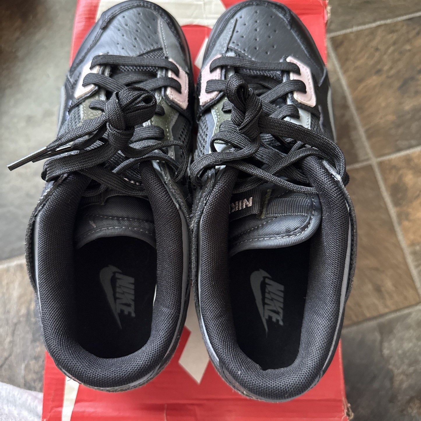 Size 7.5 - Nike Dunk Scrap Low Black