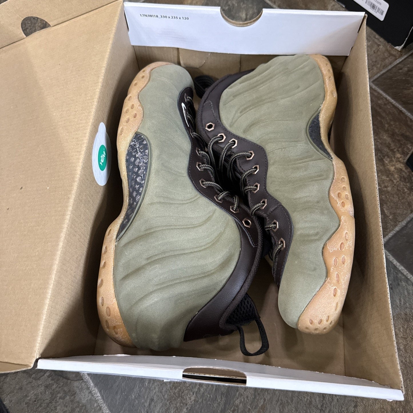 Size 9 - Nike Air Foamposite One PRM Olive