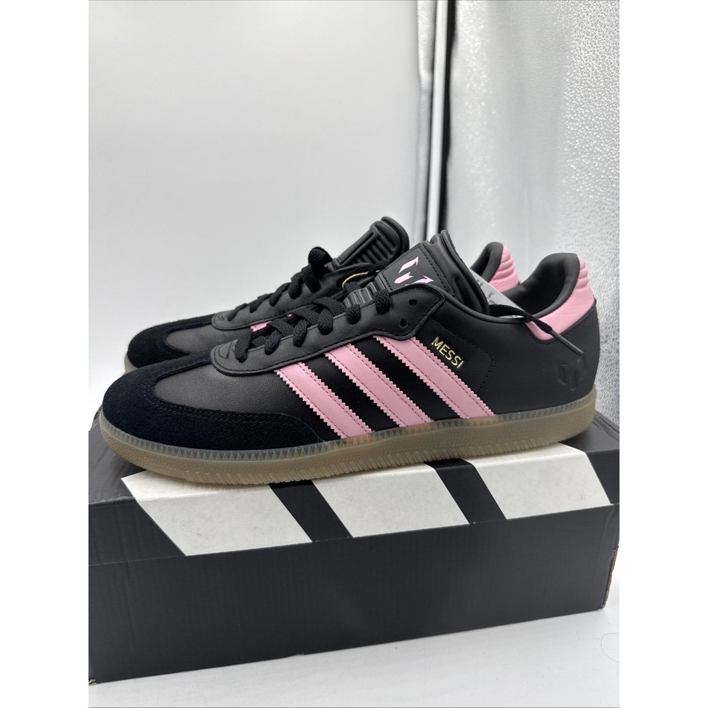 Size 9.5 - adidas Lionel Messi x Samba Inter Miami CF - Debossed Away Kit