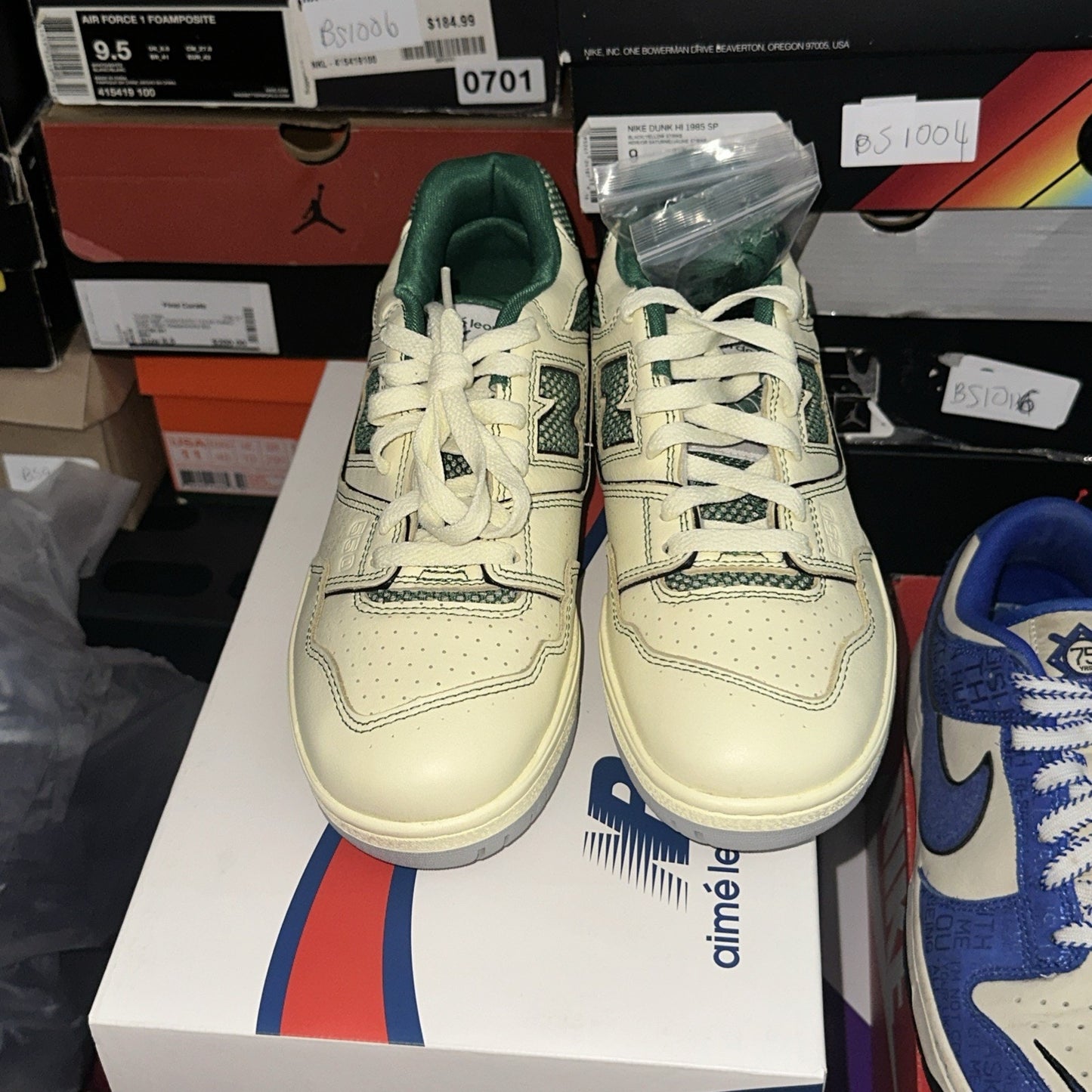 Size 7 - Aimé Leon Dore x New Balance 550 Masaryk Community Gym - Classic Pine