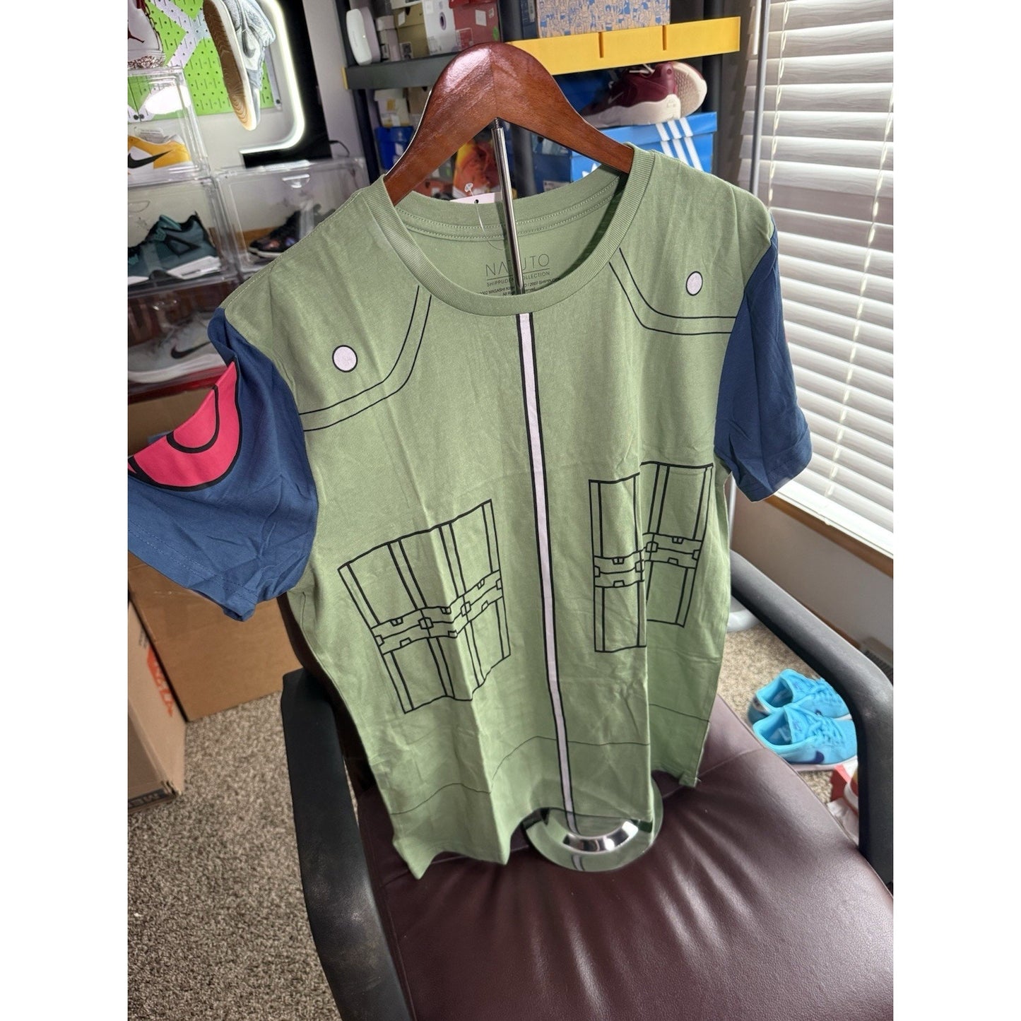 Size S Adult Naruto Kakashi Cosplay Unisex Tee