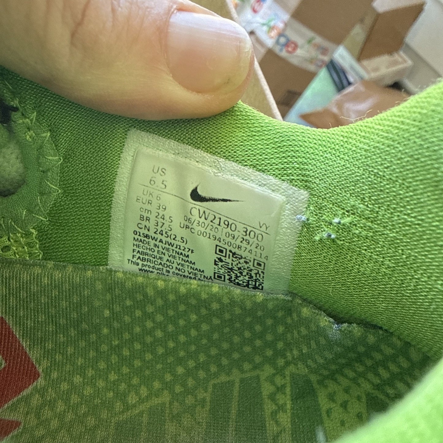 Size 6.5 - Nike Zoom Kobe 6 Protro Low Grinch