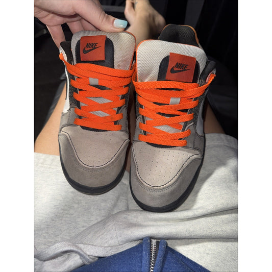 Nike Dunk Low 2007 Orange Grey Black Vintage 318904 Men’s Size 10.5 Rare Retro