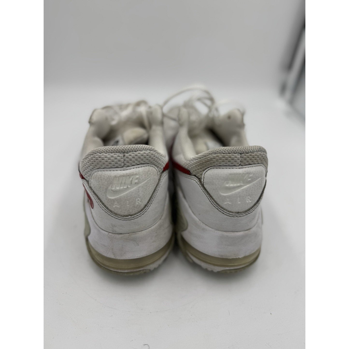 Size 11.5 - Nike Air Max Excee White Custom 49ers Painted On Them