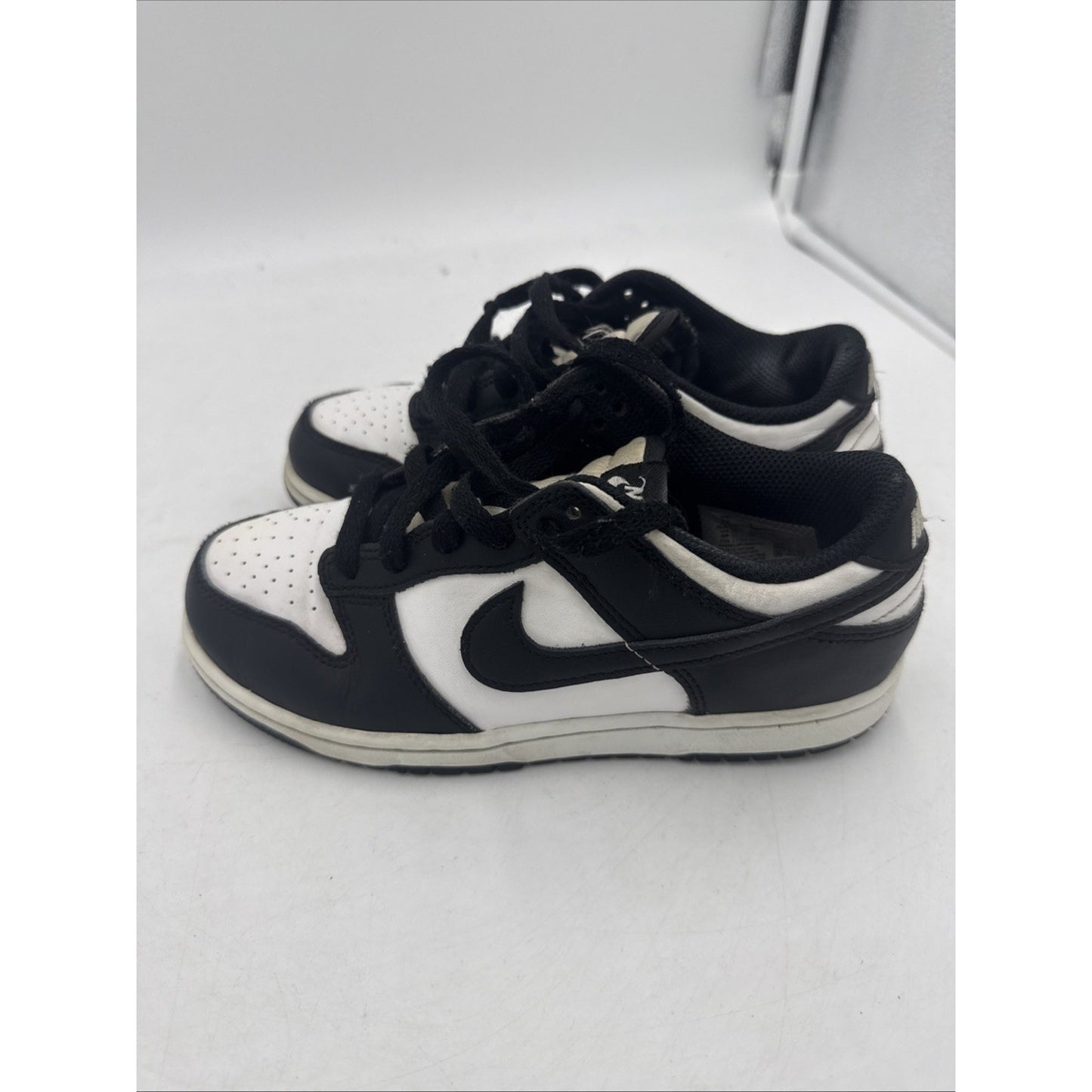 Size 2 (PS) - Nike Dunk Low Black White - CW1588-100