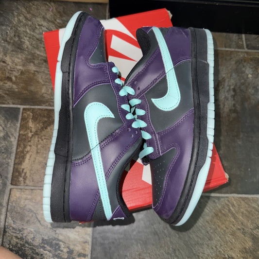 Nike Dunk Low GS Dark Smoke Grey Artisan Teal Sneaker Unisex Kids 6.5Y