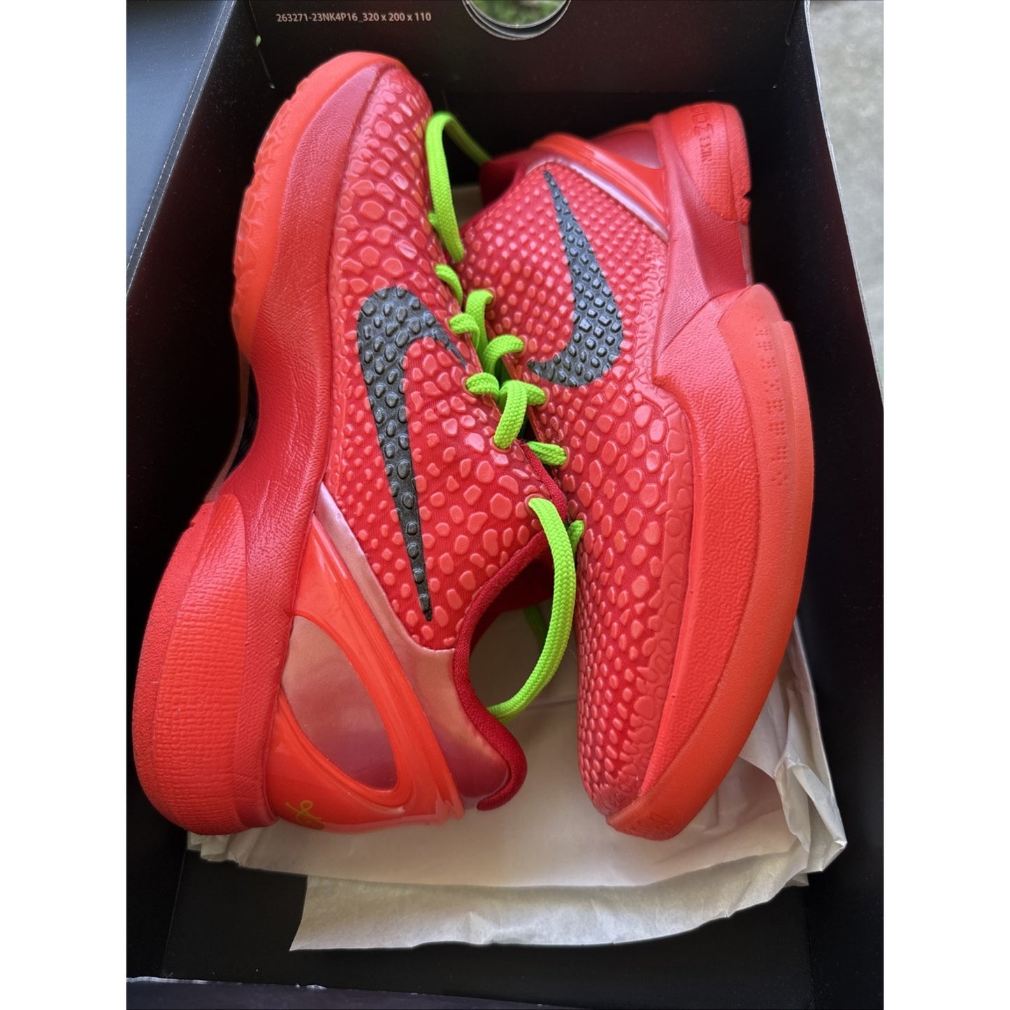 Size 6.5 - Nike Kobe 6 Protro Low Reverse Grinch